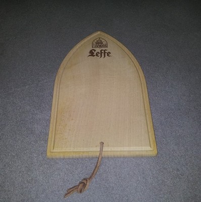 HOLZSCHNEIDEBRETT BELGISCHES ABTEIBIER BELGIAN BEER BIER LEFFE NEU