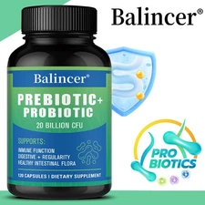 Prebiotic + Probiotic Blend –Supports gut and digestive health,3 pack