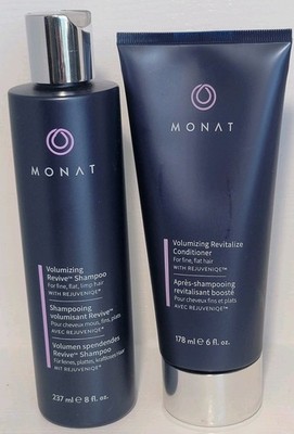 MONAT Volumizing Revive Shampoo & Revitalize Conditioner with REJUVENIQUE SEALED