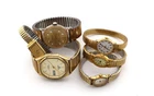 Lot of 6 Vintage Gold-Tone Stretch Watches – Timex, Pulsar – Repair/Resell CJ025