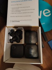 Blink Outdoor 4 4th Gen Wireless Security Camera System 3-Pack Black New