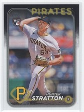 #US348 2024 Topps Update Hunter Stratton Rookie Pittsburgh Pirates