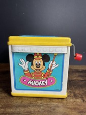 1987 Mattel Mickey Band Jack in the Box - Works