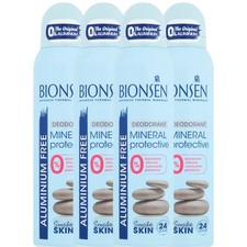 Bionsen Original Aluminium Free Mineral Protective Deodorant 4 x 150ml