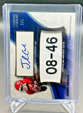 2009 Topps Unique JAMAAL CHARLES 1/1 Game-Worn Jersey Patch AUTO Chiefs