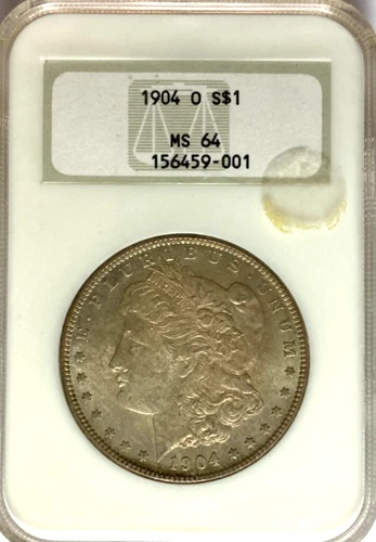 1904 O $1 Morgan Silver Dollar MS64 NGC Uncirculated New Orleans Old Holder