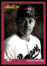 Nolan Ryan 1991 Studio #128 Texas Rangers FREE SHIPPING AutographDen