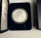 1995 P American Silver Eagle Bullion Proof $1 Coin With Box Spot Free