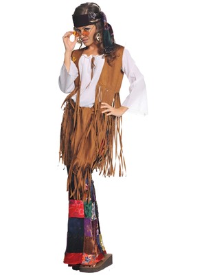 Peace Out 60er 70er Jahre Hippie Hippie Woodstock Damen Kostüm