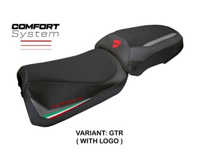Sattelbezug Aura Comf Graues Trikot GTR+logo TPZ DUCATI MULTISTRADA V2 2025 2026