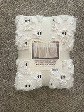 VIRAL TIK TOK COSTCO FAUX FUR HALLOWEEN FALL THROW GHOST