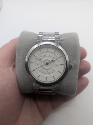 Dkny Ny-8167 Women's Watch Clear Case New Battery And Runs.