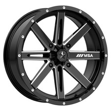 Msa Off-road M41 Boxer 15x7 4x110 10 Black Milled Wheels4 86 15 Inch Rims
