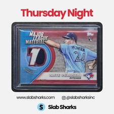 2021 TOPPS UPDATE NATE PEARSON MAJOR LEAGUE MATERIAL RELICS RED ROOKIE MEM /25