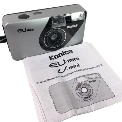 Konica EU Mini analoge Kompaktkamera 35 mm getestet & funktionsfähig