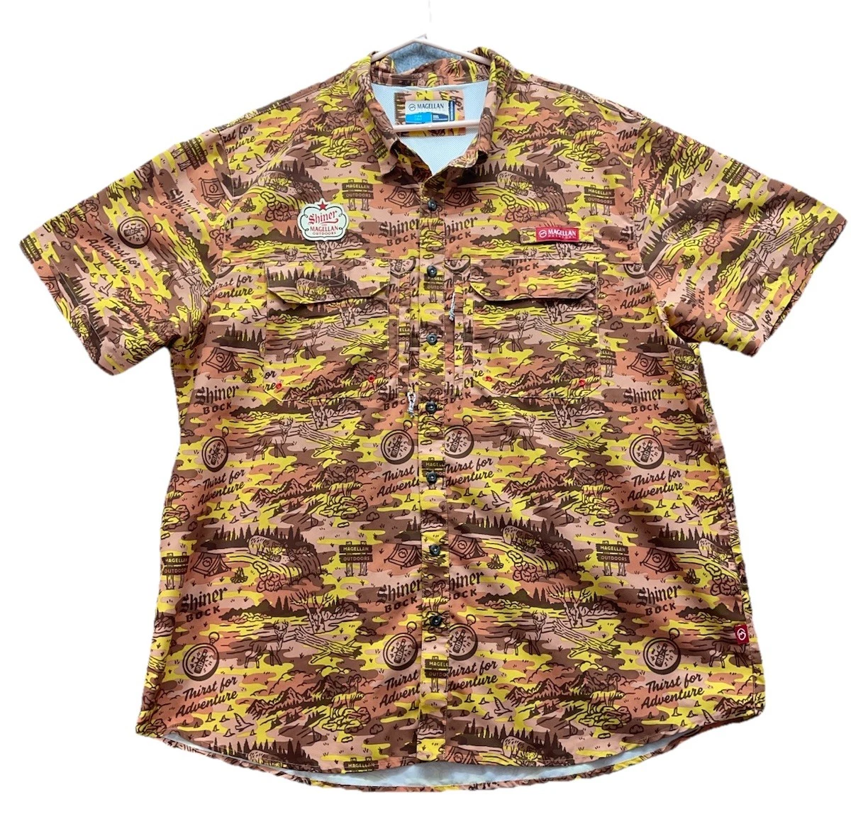 Chemise Magellan Outdoors homme 2XL camouflage Realtree Max-5 polo