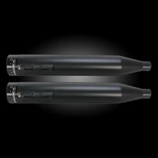 500-0105 NEW RINEHART 4" SLIP ON MUFFLERS BLACK W/BLACK END CAPS FITS 2015-2016