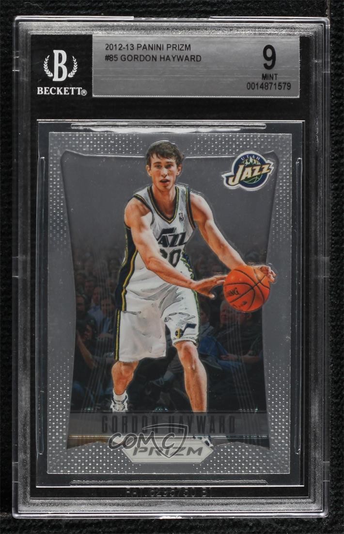 2012-13 Panini Prizm Gordon Hayward #85 BGS 9 MINT 2k2