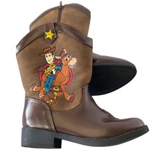 Disney Pixar Toy Story Kids' Cowboy Boots Size 11 Woody Bullseye Western Boots