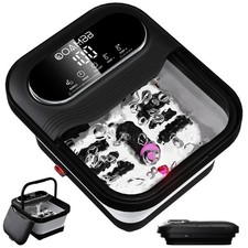 OPEN BOX - OOAMBB Collapsible Foot Spa with Heat, Bubble and Temp Control, Foot
