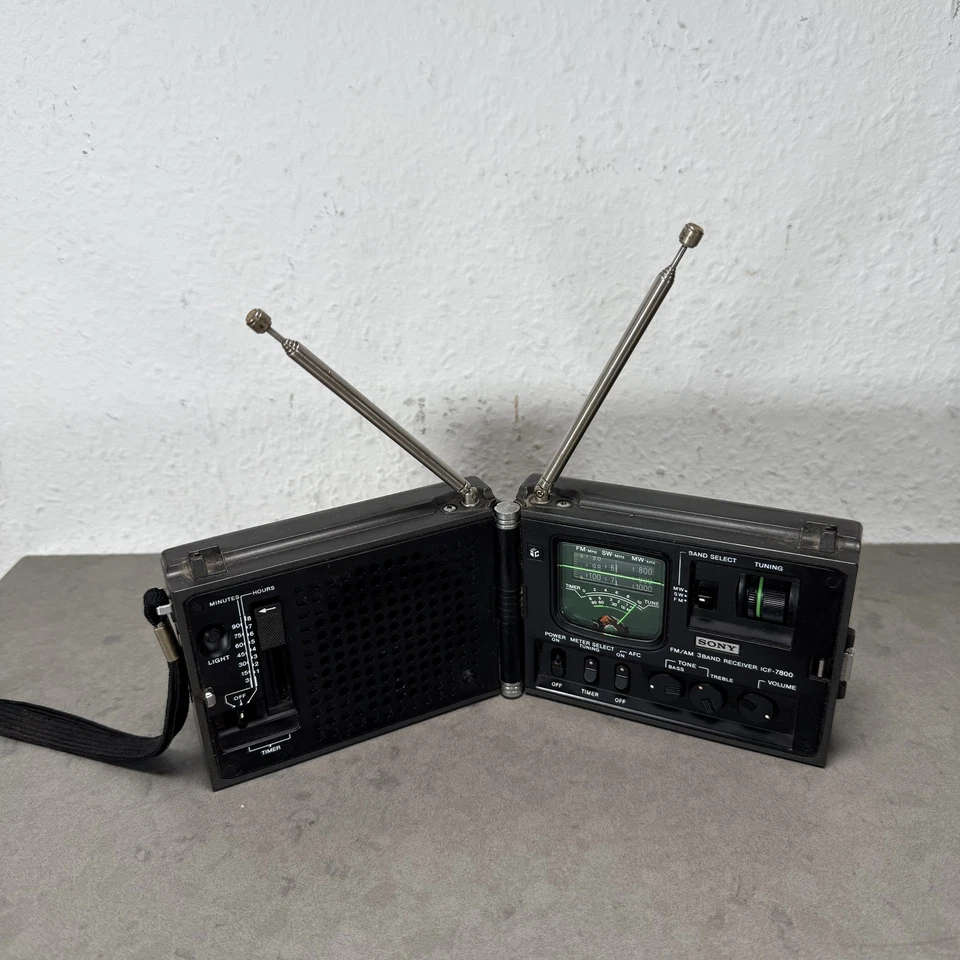 Sony ICF-7800 I Newscaster I 3-Band I Folding I Radio I AM I FM I SW
