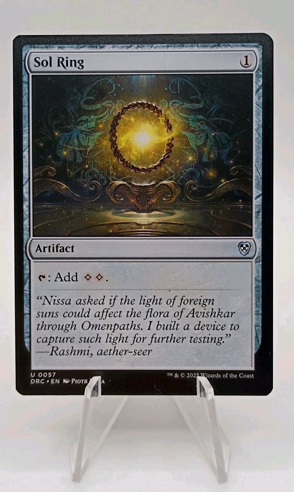 Sol Ring DRC 0057-Commander: Aetherdrift-Uncommon Regular 2025 Magic MTG WOC NM