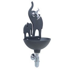 Fontana a muro da giardino esterno modello Kenya con o senza rubinetto a scelta