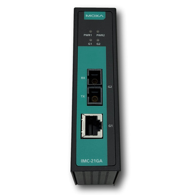 Moxa IMC-21GA-SX-SC-T Industrial Gigabit Media Converter (gebraucht) B93