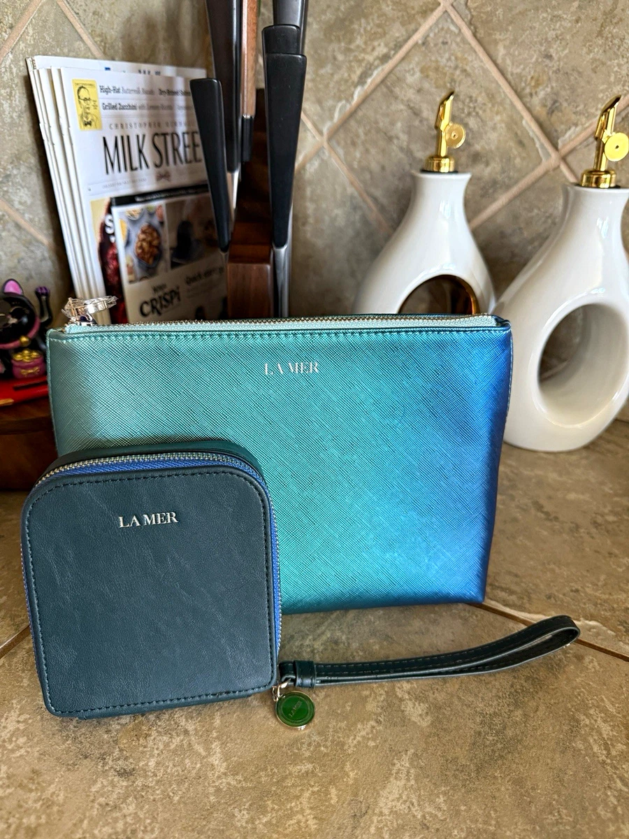 LA MER アクセサリー、メークアップケース グリーン新品 LA MER アクセサリー、メークアップケース グリーン新品 LA MER