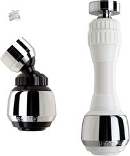 2507/5 W  Duetto  1 Cannuccia Bianca Aeratore Rubinetto Cucina Sirius Con Snodo