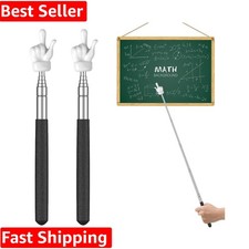 Mini Finger Pointer Stick Set - 2 Telescopic Teaching Tools for Engaging Lessons