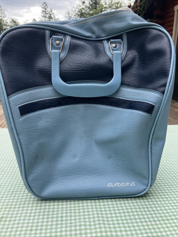 Gladding Two Tone vintage bowling ball bag 