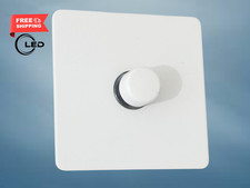 Schneider Ultimate Screwless  1G 2W LED Push Dimmer Switch 100W-White Painted