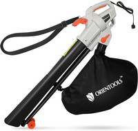 ORIENTOOLS Leaf Blower and Vacuum-3000w Corded Leaves Collector Cleaner 10m