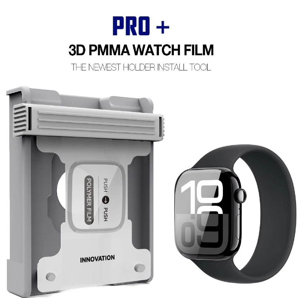 PIXFAB Protezione Schermo per Apple Watch Serie 11/10/9/8/7/6 Ultra 3/1/2 SE PMMA Vetro