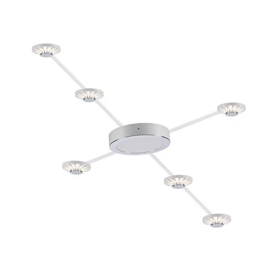 Paulmann LED Set Frill 6er Aufbauleuchten 6m Chrom 6x 0,45W 168lm warmweiß 2700K - Bild 1 von 4