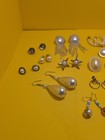 19 Vintage MCM Retro Faux Pearl Pierced Earrings — photo 2