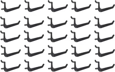JSP Manufacturing 50 Pack Of JUMBO Pegboard Hooks Black Garage Tools 