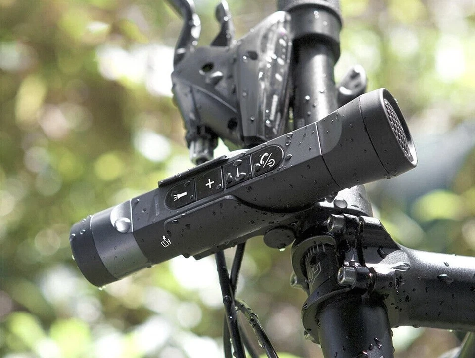 Pyle防水蓝牙自行车扬声器和麦克风用于呼叫应答/移动电源手电筒 — 第 4/4 张图片