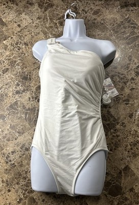 Michael Kors Swimsuit Women's 12 White One Arm MM7M524
