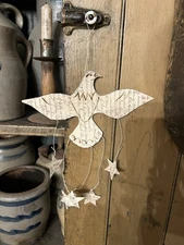 Handmade Cardboard Americana Eagle With Stars