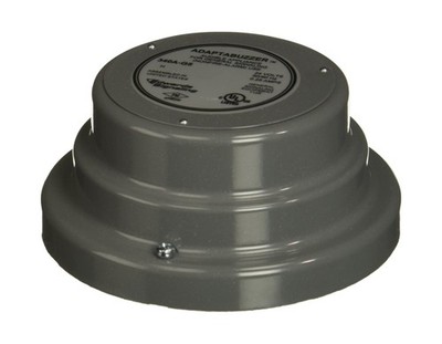 Edwards Signaling Buzzer, Buzzer, Continuous, 24V AC, 70 dB, Steel, Gray, Sur...