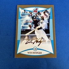 2008 Bowman Draft Picks & Prospects - Prospects Wes Hodges #BDPP79 Gold (RC)