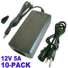 10-50Pcs Switch Power Supply Transformer AC To DC 12V 5A Adapter For LED Strip