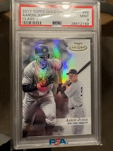 2017 Topps Gold Label Aaron Judge #86 Class 3 Rookie PSA 9 Yankees