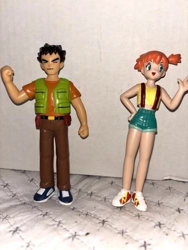 Vintage 1998 TOMY CGTSJ Pokémon Brock & Misty Figure Action Figures