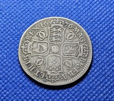 1676 Halfcrown Charles II British Silver Coin