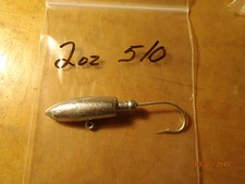 20 2oz Spearhead Jigs Eagle Claw Saltwater Hooks 4/0 - 7/0 You Choose Size