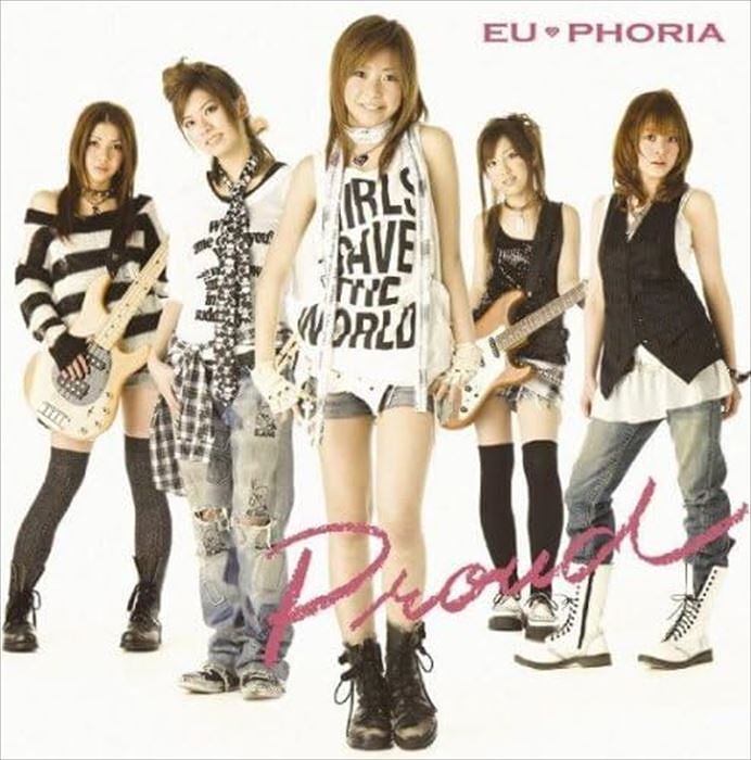 EU PHORIA Proud 2008 Single CD + DVD New J-Female Rock Band