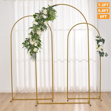 Balloon Arch Door Backdrop Flower Gold Display Stand Frame Wedding Metal Rack